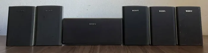 Conjunto 6 Caixas Sony Ss-Msp87 100 RMS Cada Leia Descrição