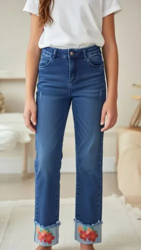 Linda calça jeans infanto juvenil