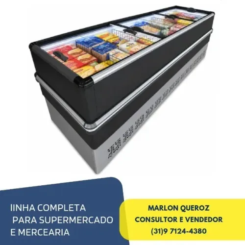 Ilha de Congelados 3M com LED Polar