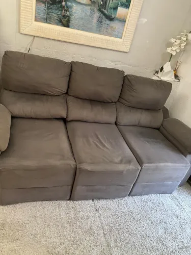 Sofá 3 lugares, inclinável 