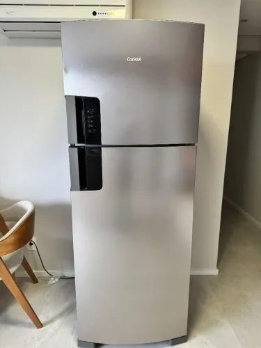 Geladeira Frost Free 412 Litros Inox Consul - Semi Nova com pequena avaria