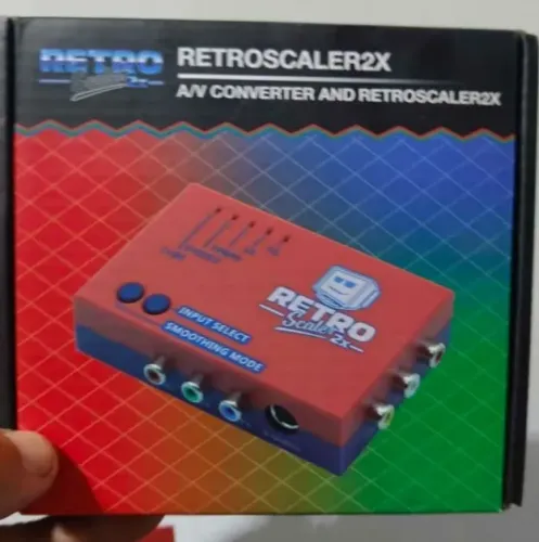 RetroScaler 2x AV/S-Video/Componente p/ HDMI - Baixa Latência (PS2, N64, SNES)