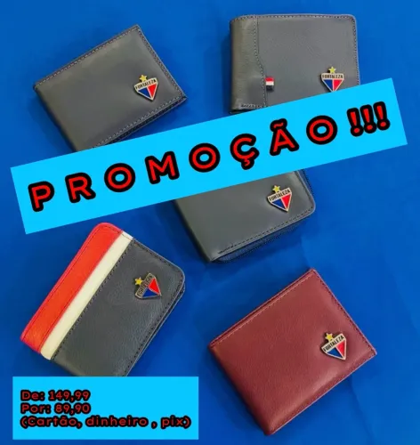 CARTEIRA FORTALEZA OFICIAL EM COURO LEGÍTIMO