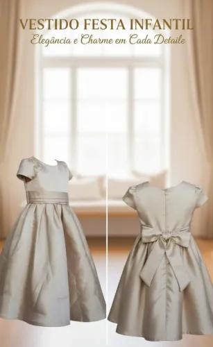 Vestido de festa infantil 