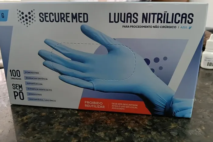 Luvas nitrilicas