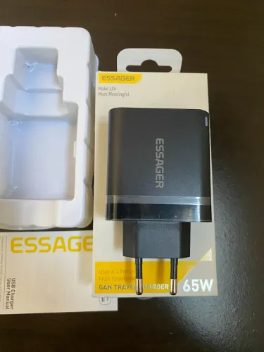 Carregador Essager GaN 65W (45W+20W)