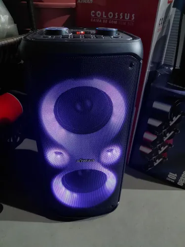 Caixa De Som Sem Fio Colossus Xtrad 600w Completa