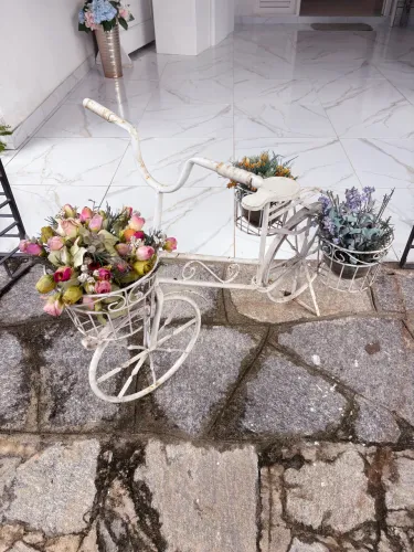 Mini bicicleta de ornamentação para jardim / área externa