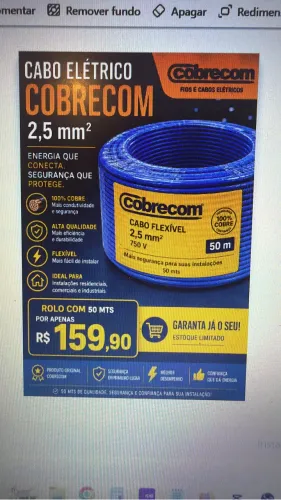 CABO ELÉTRICO COBRECOM