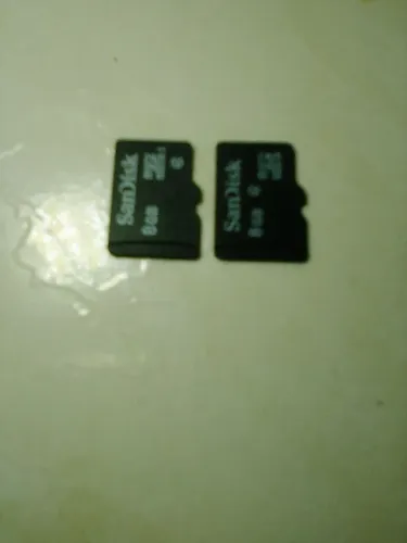 Par de cartões de memória 8GB cada tipo micro SD 
