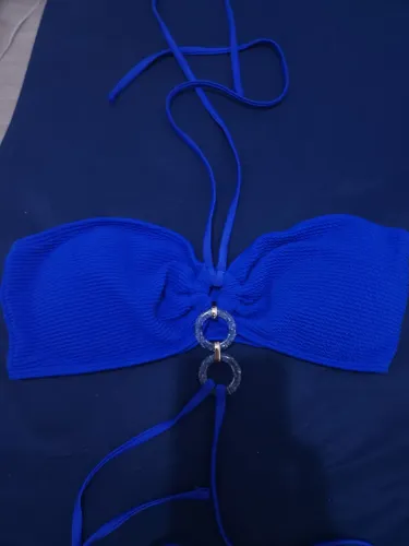 Biquini novo top azul royal
