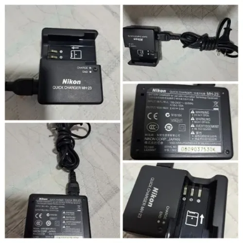 Carregador Mh-23 Nikon Para D40 D40x D60 D5000 Com Cabo