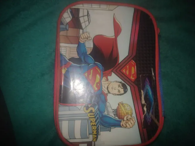 Estojo escolar,super Men