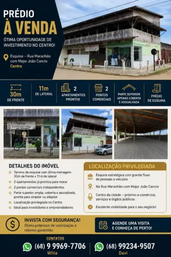OPORTUNIDADE DE INVESTIMENTO IMÓVEL EM SENA MADUREIRA