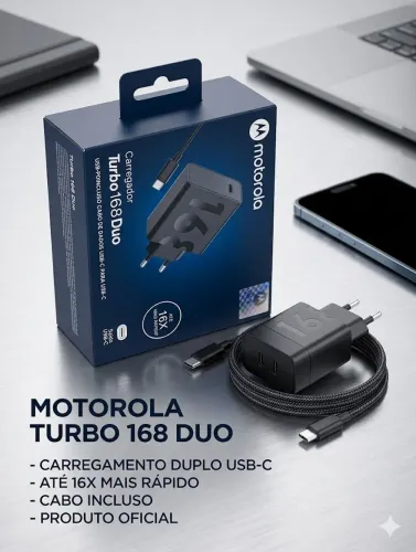 Carregador motorola 168w original