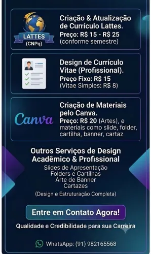 Currículo Vittae, Lattes e Artes no Canva