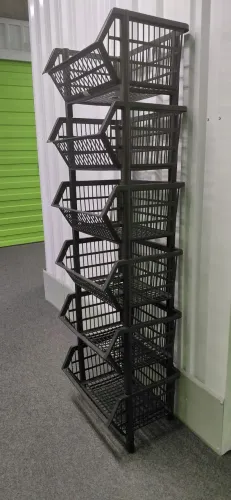 Nicho Plástico Preto 6 Unidades