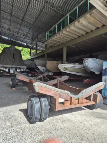 Carreta galvanizada para barco