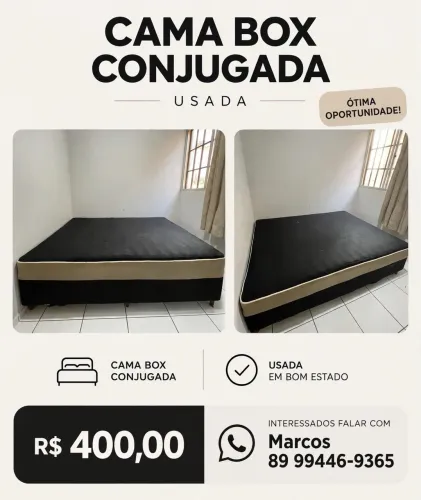 Cama box conjugada
