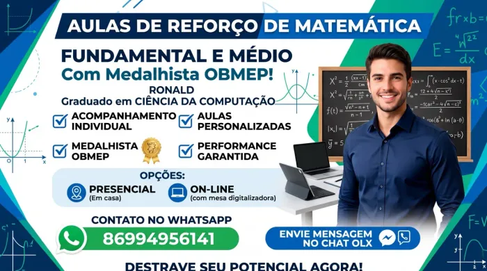 Aulas de Matemática Fundamental/Médio