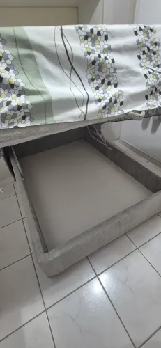 Cama Box Bau Casal + Colchão