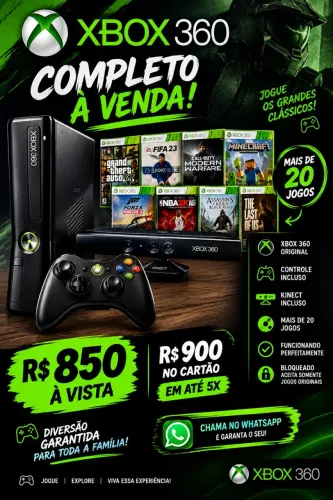 X BOX 360 (60 jogos )