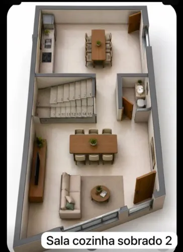 Sobrado com 3 dormitórios à venda, 123 m² por R$ 900.000,00 - Vila Scarpelli - Santo André