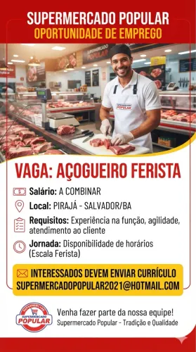 Vaga para açougueiro