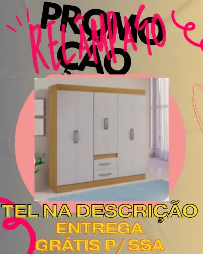 Guarda Roupa 6 Portas Entrega Grátis Hoje
