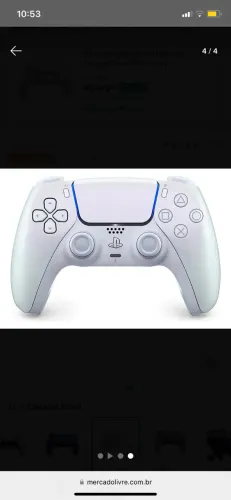 Manete ps5 Controle Joystick Sony Dualsense Sem Fio Ps5 Chroma Pearl