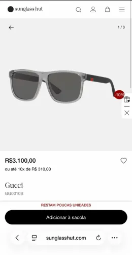 Óculos Gucci