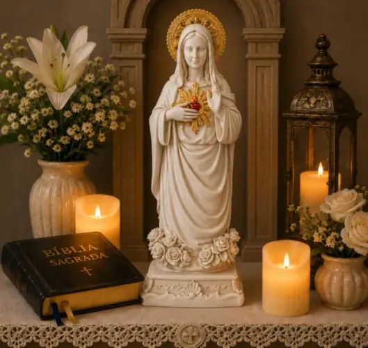 Estátua Nossa Senhora - 20cm (modelo 05)