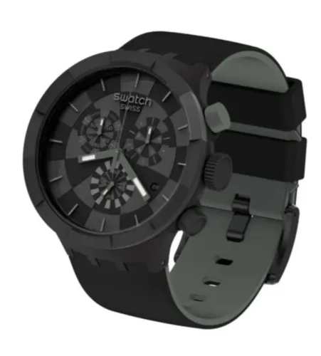 Swatch Big Bold Chrono CHECKPOINT BLACK 47mm SB02B400