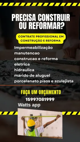 Azulejista e manutenção 