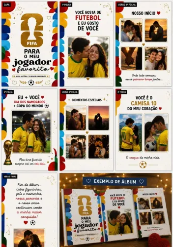 ÁLBUM COPA LOVE - DIA DOS NAMORADOS ? @criativaexpresspersonalizados