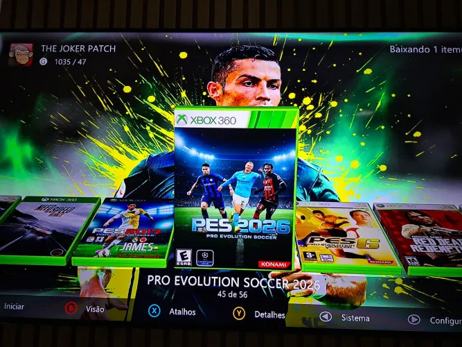 Xbox 360 desbloqueado com 2 controle e kinect, nunca aberto!