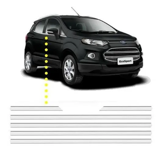 Aplique Pestana Cromado Ecosport / Hb20 / Onix / Gol