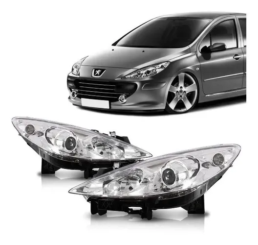 Farol peugeot 307 foco duplo 2007  * 2011 2012