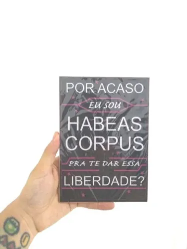 Quadro / Placa Habeas Corpus Zoeira Memes Direito Advogado Humor Engraçado Mdf - NerdDog S