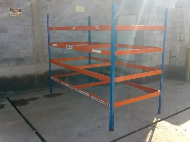 Prateleira De Aço Cargas Distribuídas Paletizada