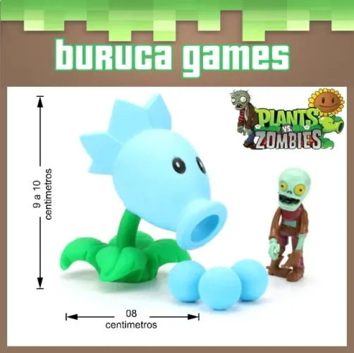 Miniaturas Action figures Plantas vs Zumbis