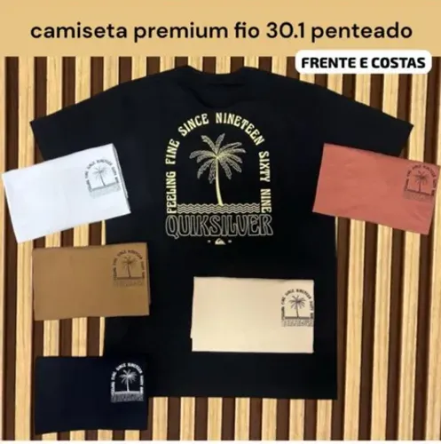 Camiseta Masculina de Marca Atacado camisetas Premium Padrão Shopping Revender Fornecedor