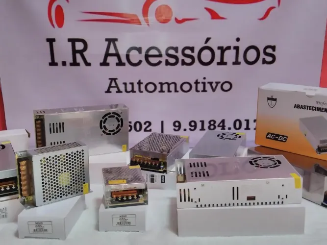 Fonte Chaveada para Automotivo 12 e 24v 2,3,5,10, 20,30,50 e 80a aceito cartão!