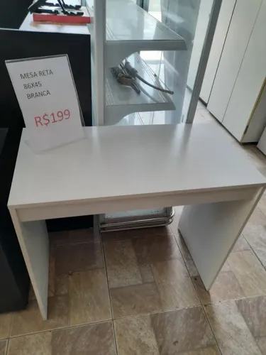 Mesa Reta 86x45 Branca