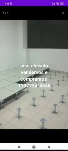 Piso elevado em aço e todos revestimentos