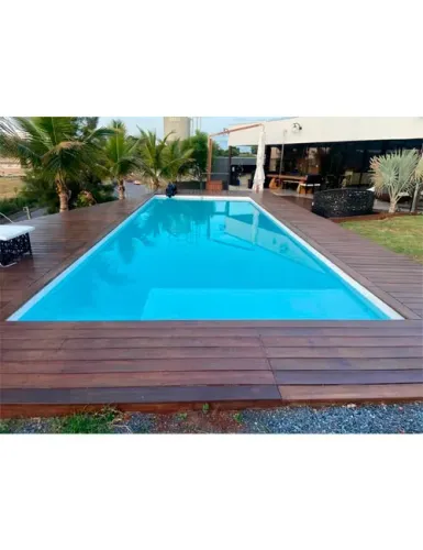 Piscina de fibra 10.80 x 4.10 x 1.40 ate 1.70. Piscinas Spaço BH