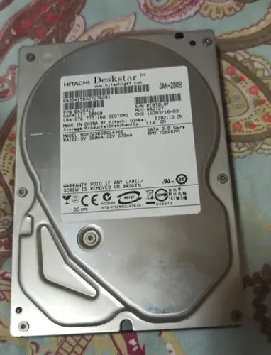 Hd 500 Gb Hitachi Sata Semi Novo Original 100