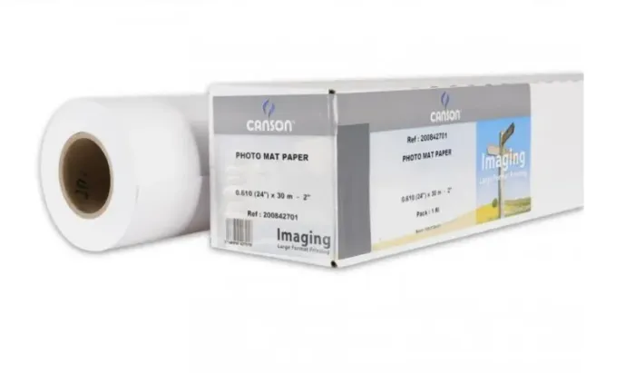 Papel Fotográfico Canson Photo Mate Paper 180g (61cmx30m)