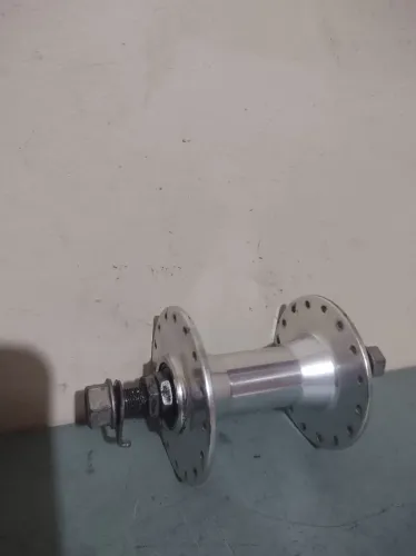 Cubo dianteiro 32 furos falange alta alumínio polido, rolamento, bike single speed fixa
