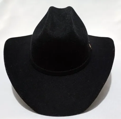 CHAPÉU PRALANA PRETO + FIVELA DE NOSSA SENHORA APARECIDA